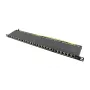 Logilink NP0063 24-Portowy Panel Krosowy Cat6A STP 19 cali 0.5U Czarny