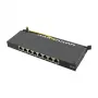 LogiLink NP0064B Panel krosowy biurkowy, 8 portów Cat6A STP, 0,5 HE, czarny