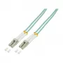 LogiLink OM3 LC/LC Duplex światłowodowy kabel krosowy 20m Aqua