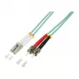 LogiLink OM3 LC na ST duplex wielomodowy kabel światłowodowy, 1 m, LSZH, morski