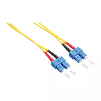 LogiLink OS2 SC/SC Duplex jednomodowy kabel światłowodowy, 3 m, 9/125 µm, LSZH, żółty