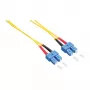 LogiLink OS2 SC/SC Duplex jednomodowy kabel światłowodowy, 3 m, 9/125 µm, LSZH, żółty