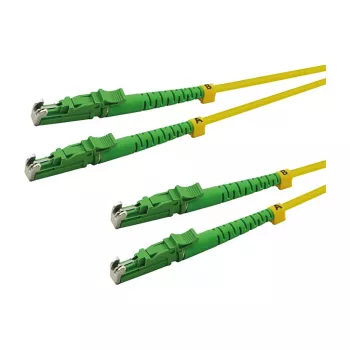 LogiLink OS2 Jednomodowy duplex światłowodowy kabel krosowy LSH/APC na LSH/APC 1m żółty LSZH