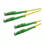 LogiLink OS2 Jednomodowy duplex światłowodowy kabel krosowy LSH/APC na LSH/APC 1m żółty LSZH
