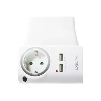 LOGILINK PA0165 Ładowarka USB-A 10.5W z podstawką ładującą (Biała)