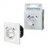 LOGILINK PA0253 Gniazdo ścienne z 1 gniazdem Schuko, 1 portem ładowania USB-A i 1 USB-C, 3.1A, biały