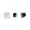 LOGILINK PA0253 Gniazdo ścienne z 1 gniazdem Schuko, 1 portem ładowania USB-A i 1 USB-C, 3.1A, biały