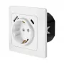 LOGILINK PA0253 Gniazdo ścienne z 1 gniazdem Schuko, 1 portem ładowania USB-A i 1 USB-C, 3.1A, biały