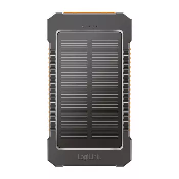 LogiLink PA0321 Solar Power Bank 6000 mAh z USB-C, IP65, czarny