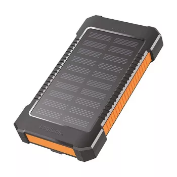 LogiLink PA0321 Solar Power Bank 6000 mAh z USB-C, IP65, czarny