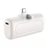 LogiLink PA0349W Powerbank mobilny, 5000 mAh, LiPo, wbudowana składana wtyczka USB-C i port USB-C, biały