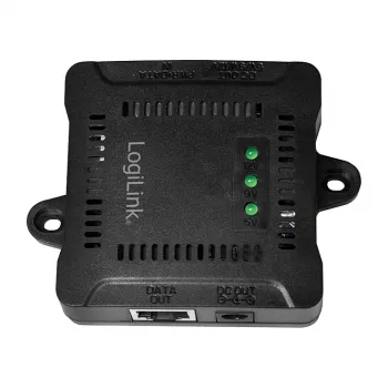 LogiLink POE005 Rozdzielacz PoE, 1-portowy Gigabit, maks. 24W, wyjście DC 5/9/12V