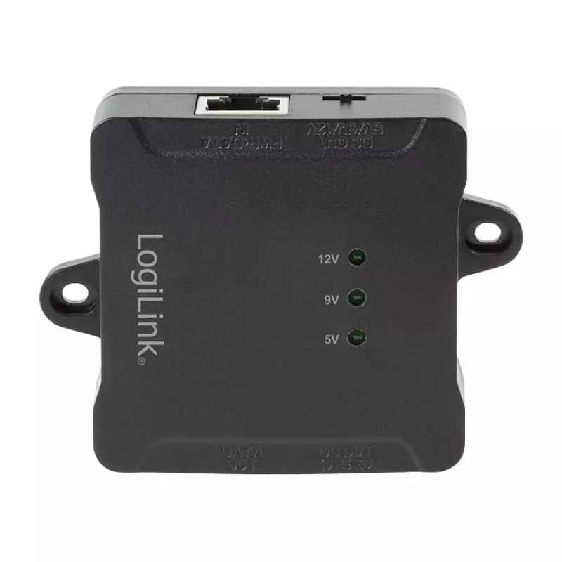 LogiLink POE005 Rozdzielacz PoE, 1-portowy Gigabit, maks. 24W, wyjście DC 5/9/12V
