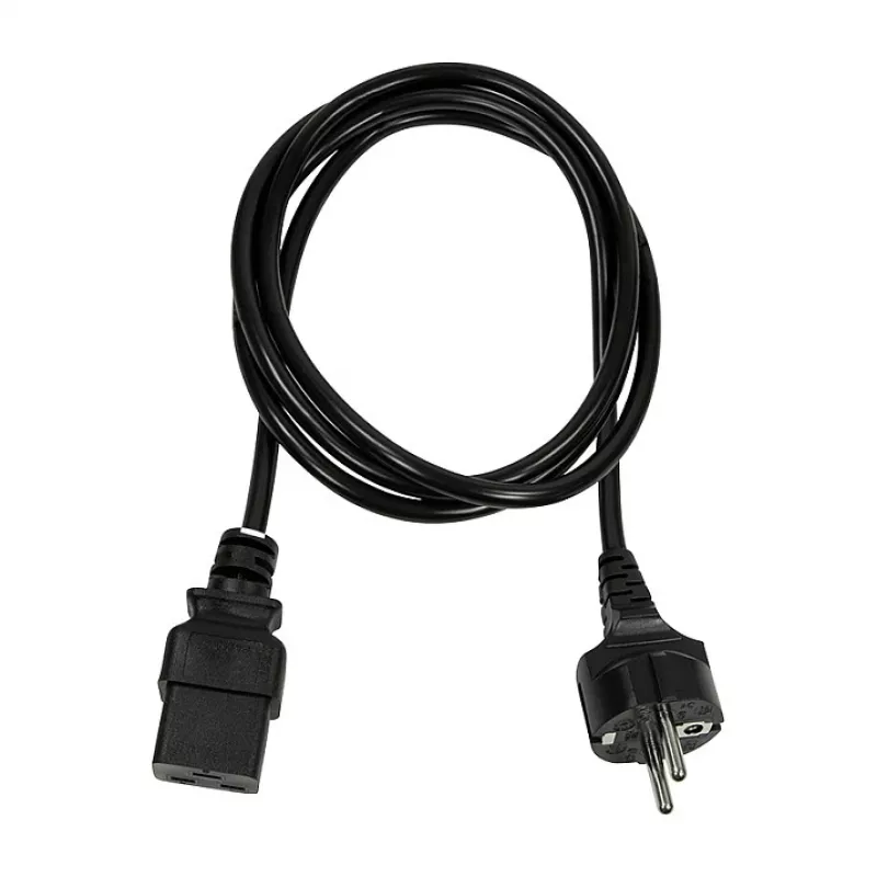 Logilink Power Cable, CEE 7/7 do IEC C19, czarny, 3 m