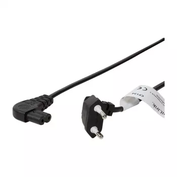 LogiLink Power Cable Europlug CEE 7/16 do IEC C7 0.75 m Czarny