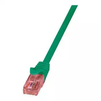 LogiLink PrimeLine Kabel krosowy Cat.6 U/UTP z miedzi beztlenowej, 1 m, zielony