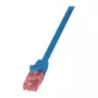 LogiLink PrimeLine Cat.6 U/UTP Kabel krosowy z miedzi beztlenowej, RJ45, 10m, Niebieski