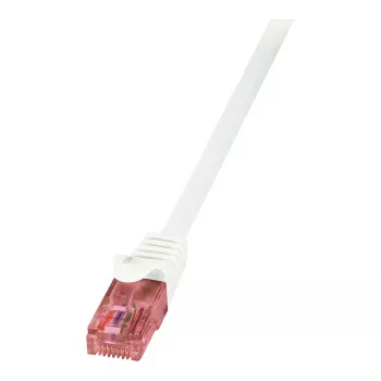 Kabel krosowy LogiLink PrimeLine Cat.6 U/UTP, miedź goła, LSZH, biały, 15m