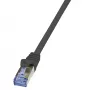 LogiLink PrimeLine kabel krosowy Cat.6A S/FTP PIMF, 0,25 m, czarny CQ3013S