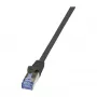LogiLink PrimeLine Cat.7 Kabel Krosowy RJ-45 (M) - 0.25 m Czarny