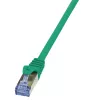 LogiLink PrimeLine Cat6a 10G S/FTP PIMF Kabel krosowy RJ45, 0,5 m, zielony, LSZH (CQ3025S)