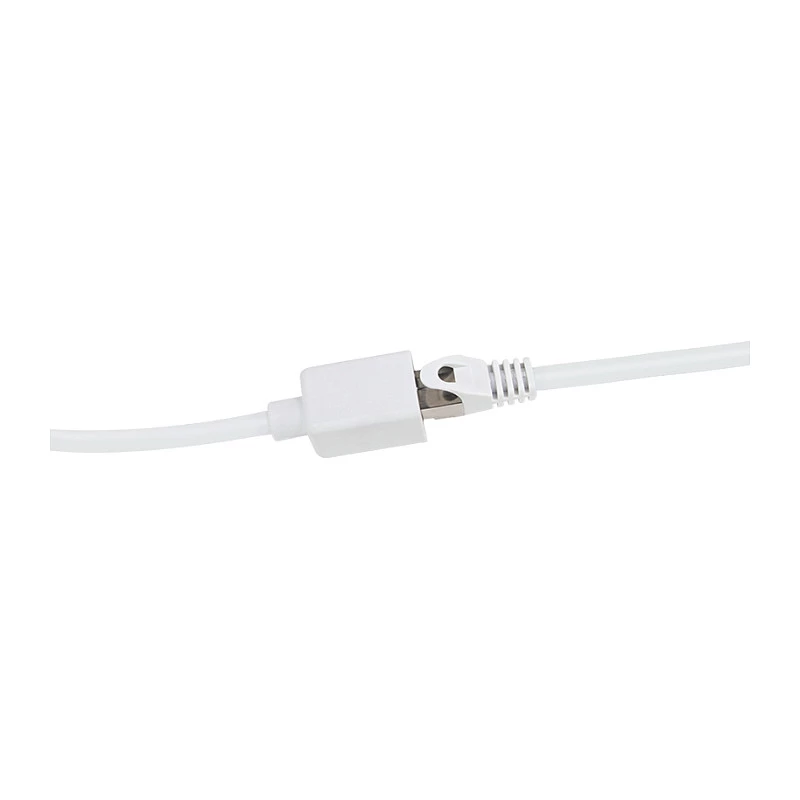 LogiLink Professional CAT 6a S/FTP kabel krosowy przedłużający, RJ-45 męski na żeński, 1 m, biały, LSZH, bez zaczepów