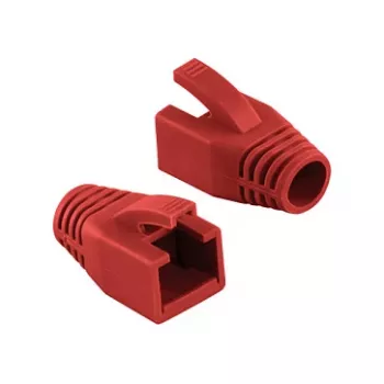 LogiLink Professional Modular RJ45 Plug Osłonka kabla 8 mm czerwona – 50 sztuk