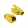 Logilink RJ45 Modular Plug Osłonka kabla 8mm żółta – bez zaczepów, odciążająca (50 sztuk)