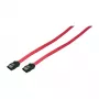 LogiLink SATA III kabel danych z zatrzaskowymi złączami, 6 Gbps, czerwony, 0,9 m