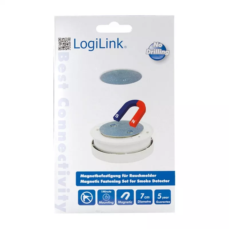 LogiLink SC0005 Magnetyczny zestaw montażowy do czujnika dymu