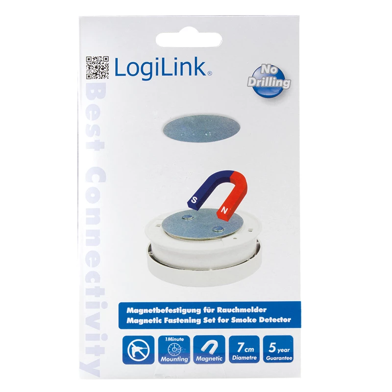 LogiLink SC0005 Magnetyczny zestaw montażowy do czujnika dymu