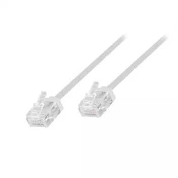 LogiLink Slim High-Flex Cat.6A U/UTP kabel krosowy, 0,5 m, biały, 10 szt. (CQ3021U)