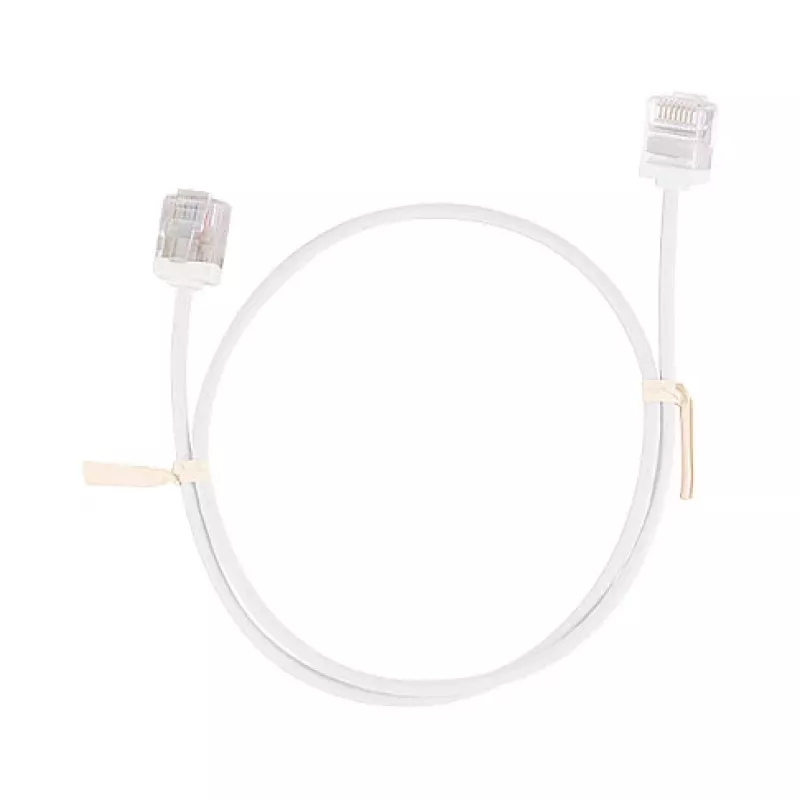 LogiLink Cienki kabel krosowy Cat.6A U/UTP o wysokiej elastyczności, 2 m, biały