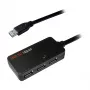 LOGILINK UA0262 USB 3.0 Active Extension Cable, USB-A Male to 4x USB-A Female, 10m, Black