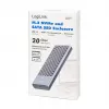 LogiLink UA0435 Obudowa na dysk SSD USB 3.2 Gen 2x2, M.2 NVMe/SATA, USB-C, 20 Gb/s, szara
