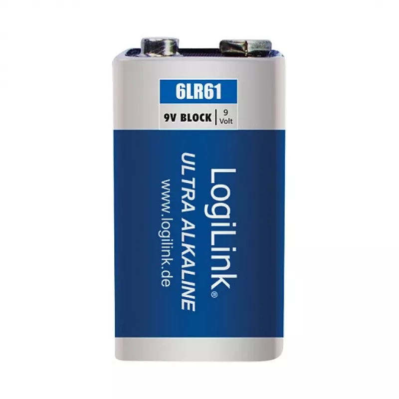 Bateria alkaliczna LogiLink Ultra Power 9V, blister 1 szt.
