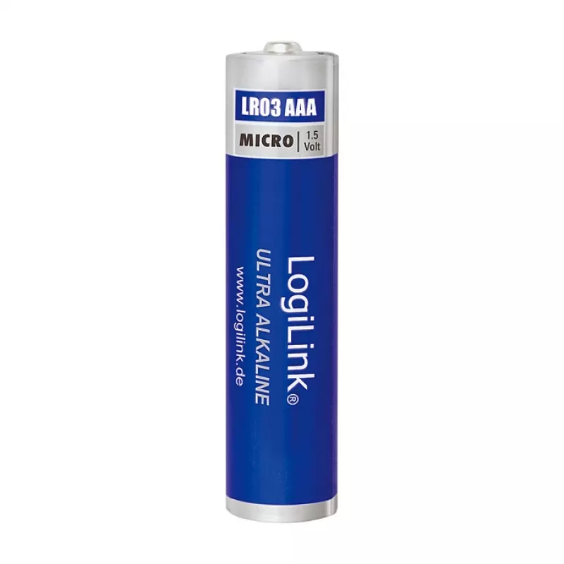 LogiLink Ultra Power Alkaliczne baterie AAA, 8 sztuk, 1,5 V, długotrwała moc, bez rtęci