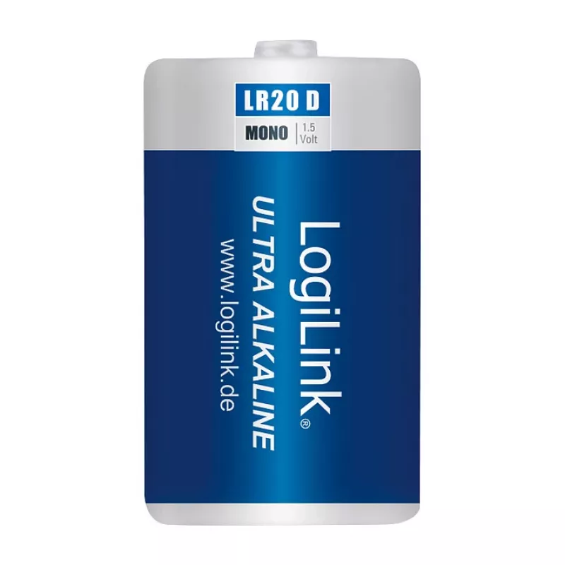 LogiLink Ultra Power bateria alkaliczna D LR20 blister 2 szt.