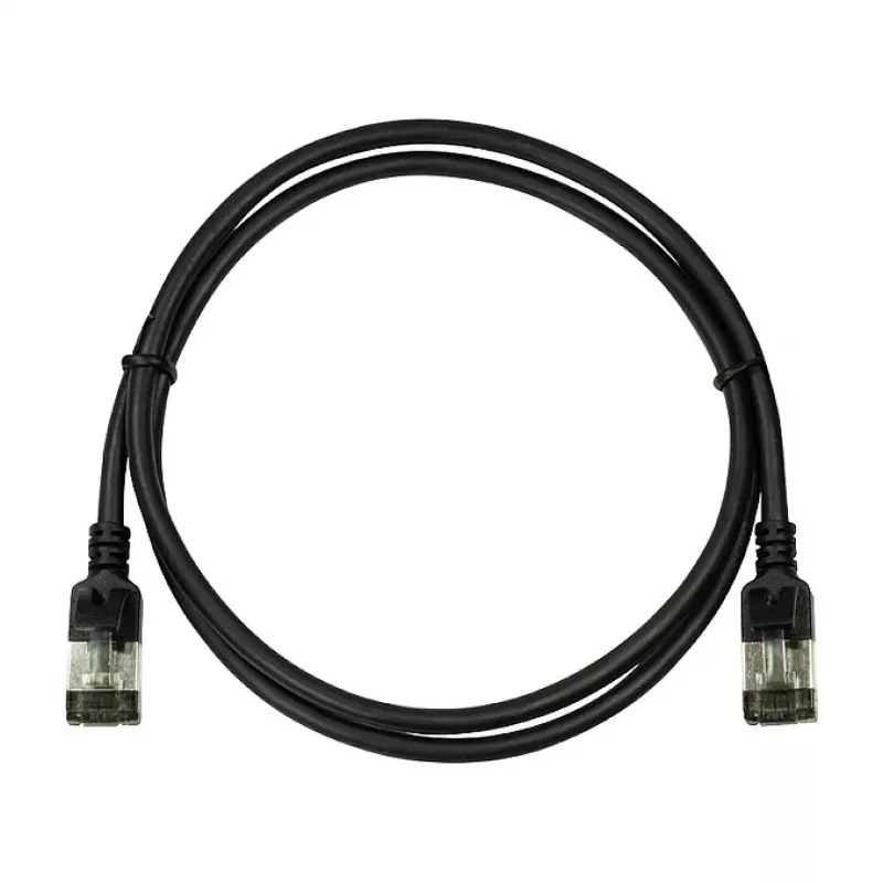 LogiLink Ultraflex SlimLine Cat6a S/FTP Kabel krosowy, 2m, czarny (CQ9053S)