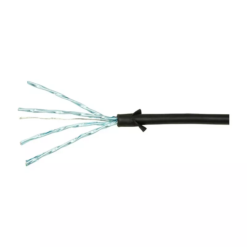 LogiLink Ultraflex SlimLine Cat6a S/FTP Kabel krosowy, 2m, czarny (CQ9053S)