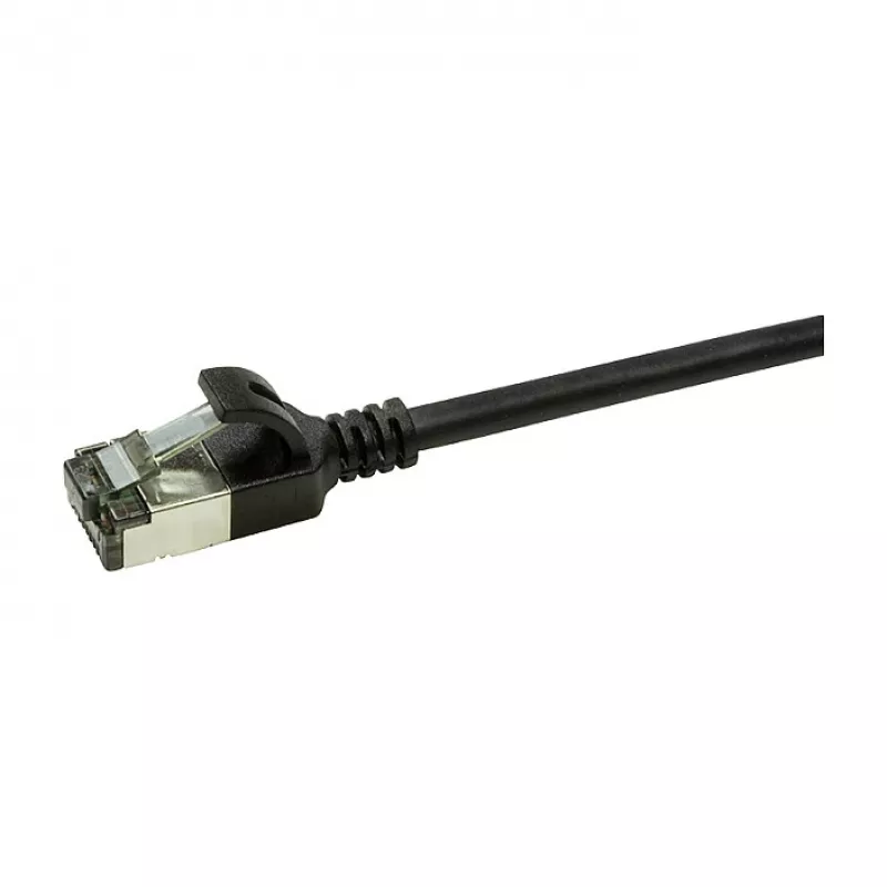 LogiLink Ultraflex SlimLine Cat6a S/FTP Kabel krosowy, 2m, czarny (CQ9053S)