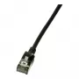 LogiLink Ultraflex SlimLine Cat6a S/FTP Kabel krosowy, 2m, czarny (CQ9053S)