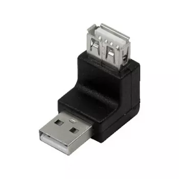 LogiLink USB 2.0 kątowy adapter 270° A/M na A/F, 480 Mbps, czarny