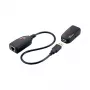 LOGILINK USB 2.0 Cat.5 Extender, 50 m, pigtail, czarny