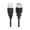LogiLink CU0011B Kabel przedłużający USB 2.0, wtyk USB-A męski na gniazdo USB-A żeńskie, czarny, 3 m