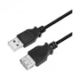LogiLink CU0011B Kabel przedłużający USB 2.0, wtyk USB-A męski na gniazdo USB-A żeńskie, czarny, 3 m