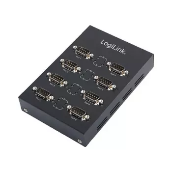 Logilink USB 2.0 do 8-portowego adaptera szeregowego RS232 z DB9 męskim i chipsetem FTDI