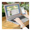 LogiLink Kabel USB 2.0 Type-C, A/M na C/M, 480 Mbps, 60W, nylon, zielony, 0.5 m
