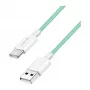 LogiLink Kabel USB 2.0 Type-C, A/M na C/M, 480 Mbps, 60W, nylon, zielony, 0.5 m