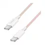 LogiLink USB 2.0 Type-C do Type-C Kabel, 1m, 60W Power Delivery, Pleciony nylon, Różowy